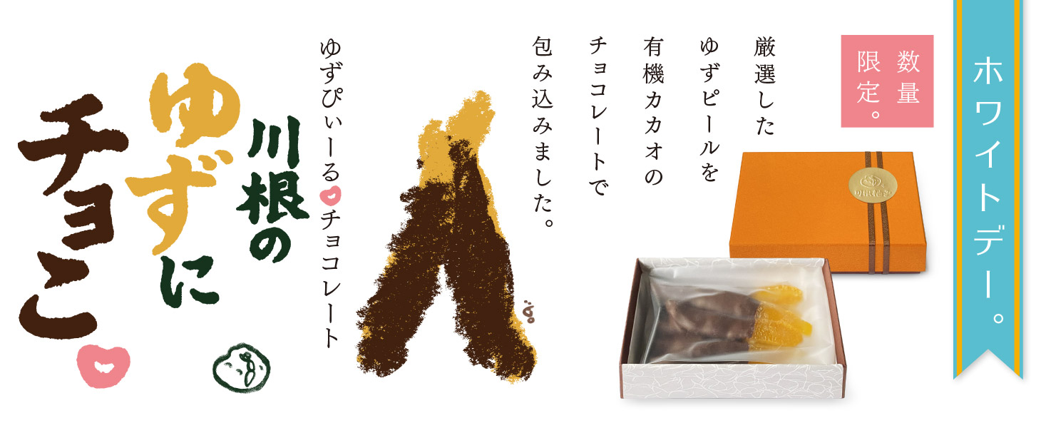 【数量限定】川根のゆずにチョこ（1箱 70g）