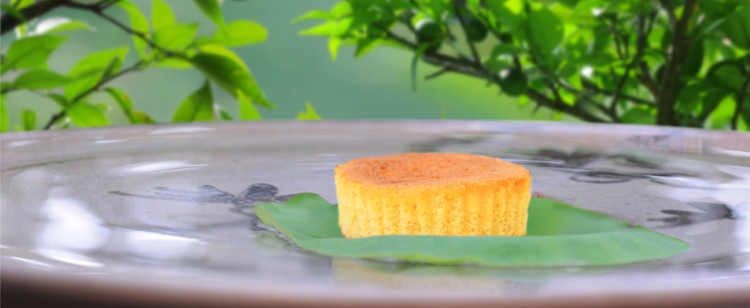柚子ヴぁたー。カップケーキ。（バターケーキ）イメージ
